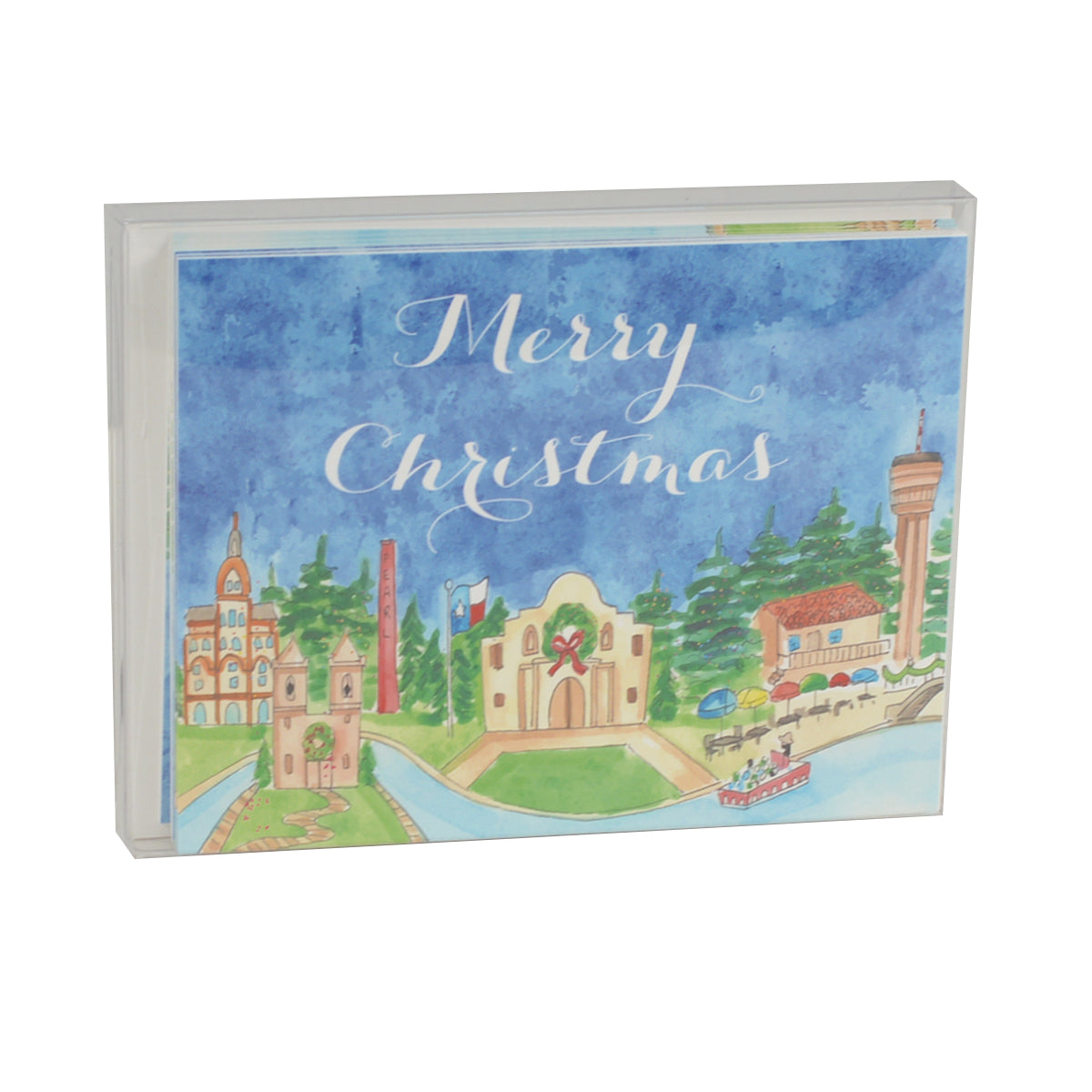 Flower and Vine San Antonio Skyline Boxed Card Set (FV036)(8 Cards)