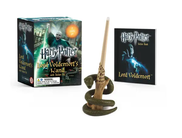 Hachette Harry Potter Voldemort's Wand with Sticker Book Collectible