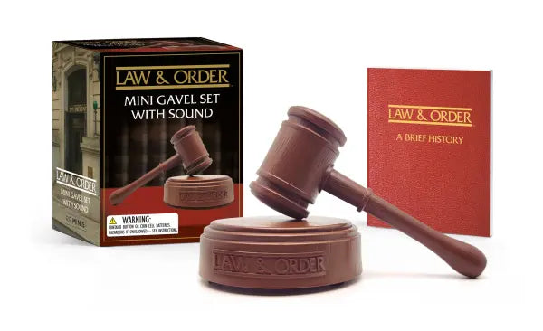 Hachette Law & Order: Mini Gavel Set with Sound Collectible