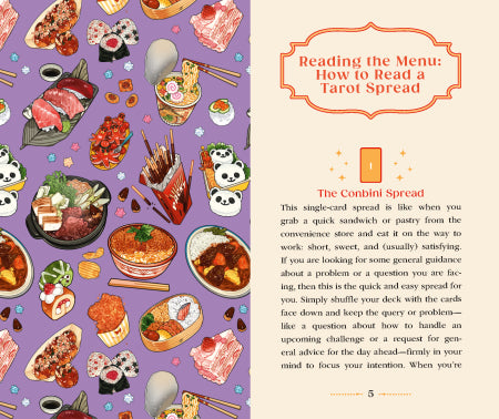Hachette Anime Food Tarot Card Deck & Guidebook Collectible