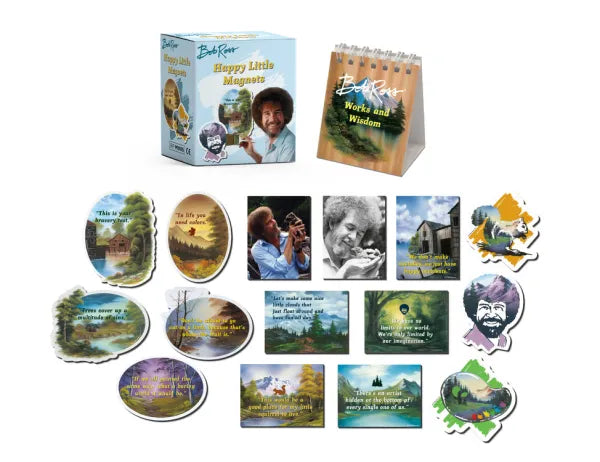Hachette Bob Ross: Happy Little Magnet Set Collectible