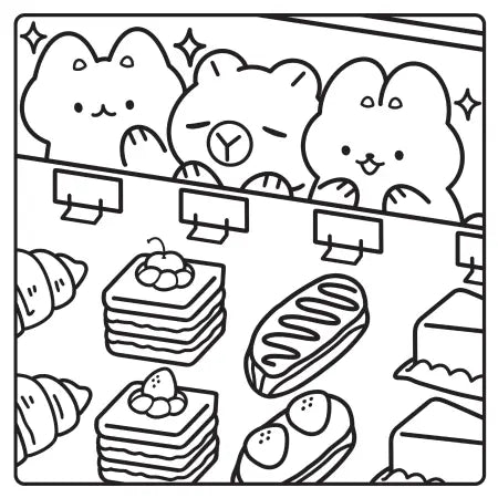 Hachette Snuggles & Snacks Cozy Colo Coloring Book