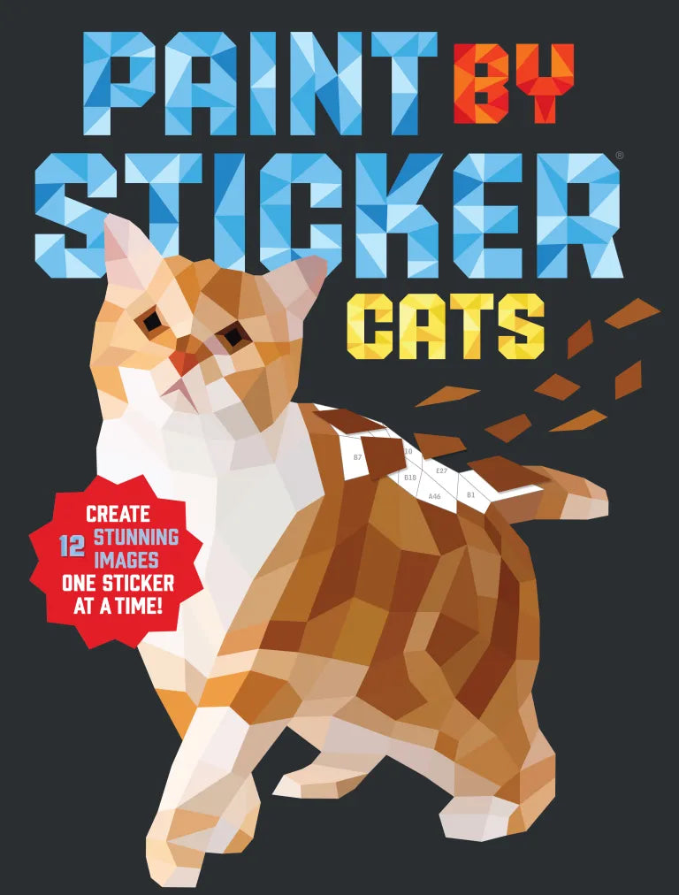 Hachette Paint By Sticker Cats Sticker Book