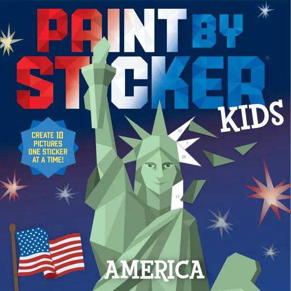 Hachette Paint By Sticker America Kids Sticker Book