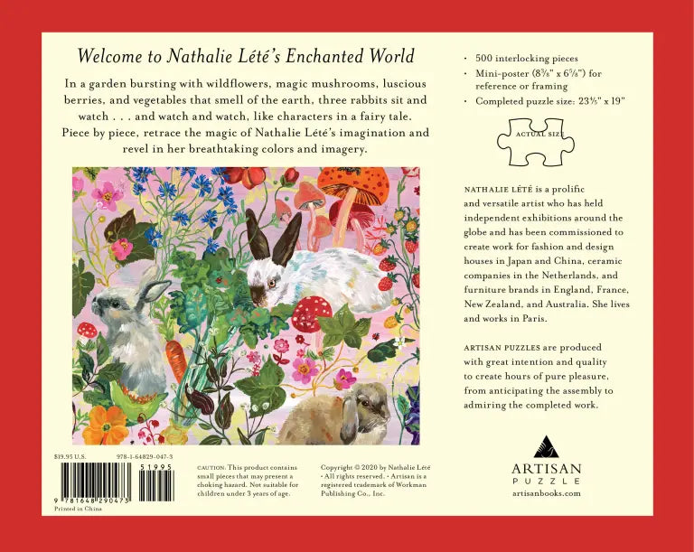 Nathalie Lété Rabbits 500-Piece Puzzle