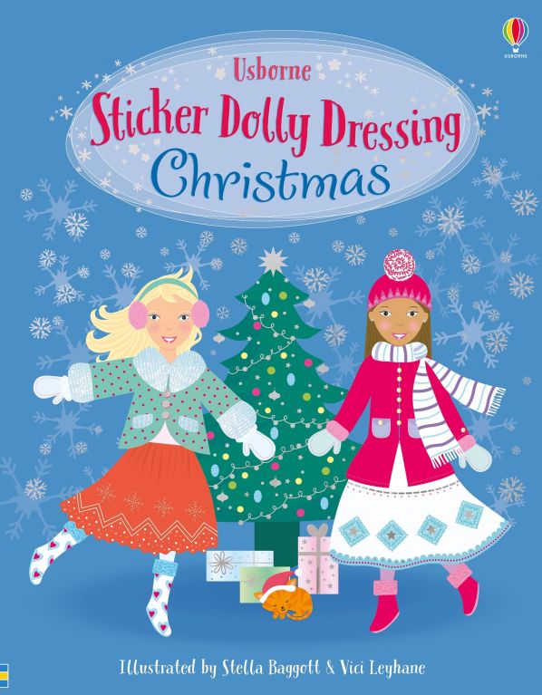 Usborne Sticker Dolly Dressing Christmas  Sticker Book
