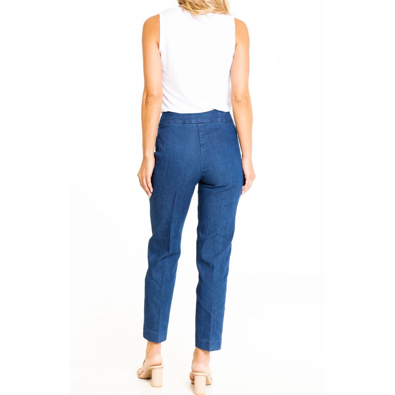Thin Her Pull-On Stretch Ankle Pant with Tummy Control (Multiple Colors) (9827P)