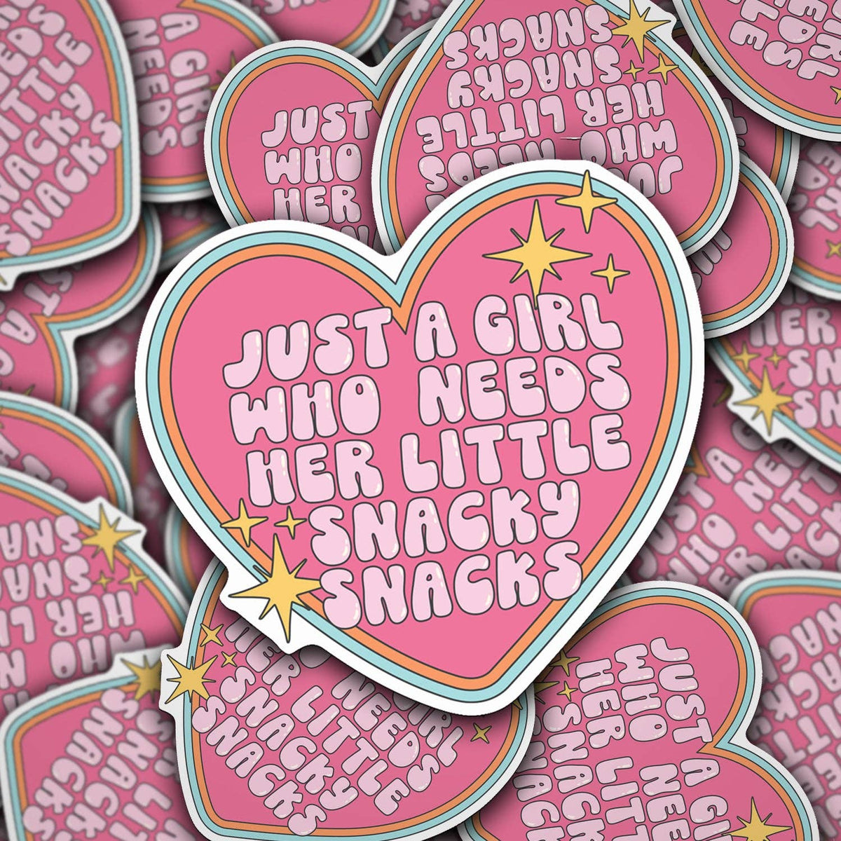 Snacky Snacks Vinyl Sticker