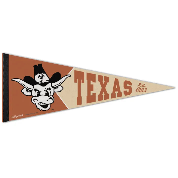 Texas Longhorn Vault Bevo Pennant 12" x 30"