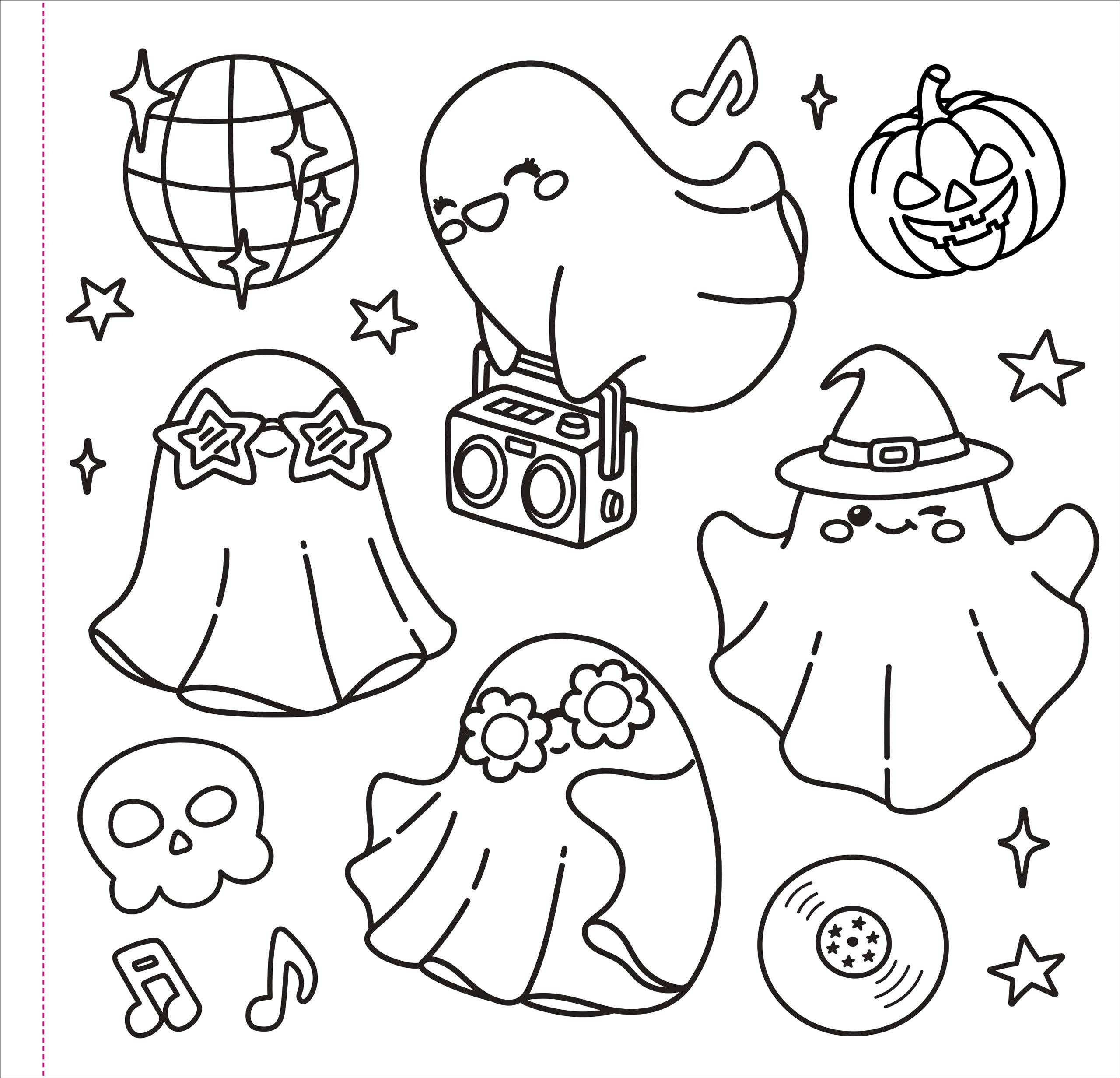 Color Me Spooky Halloween Adult Coloring Book