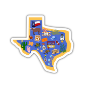 Texas Favorites Sticker