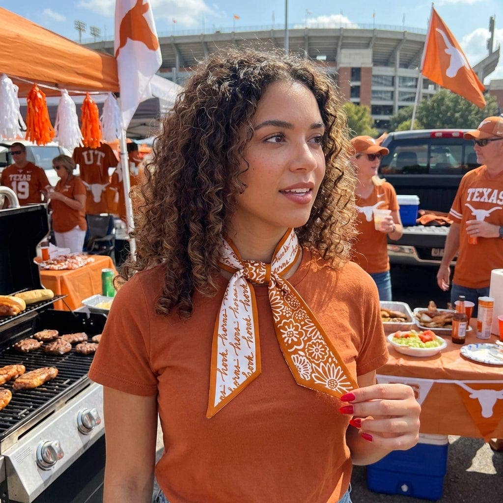 Texas Longhorn Skinny Scarf (333TEX)