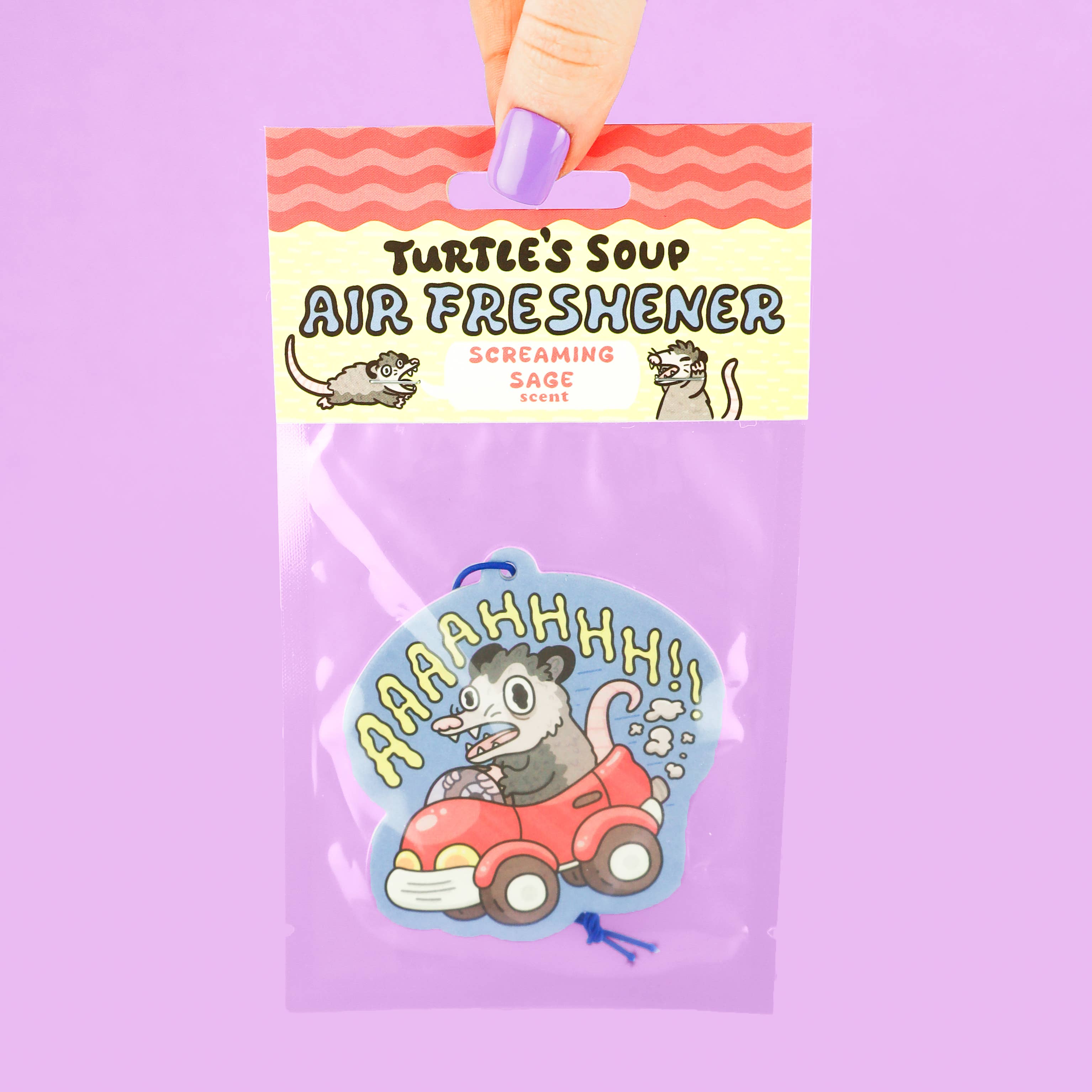 Panic Opossum Car Vehicle Scented Air Freshener