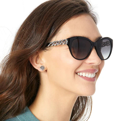 Brighton Interlok Braid Black Sunglasses (A12953)