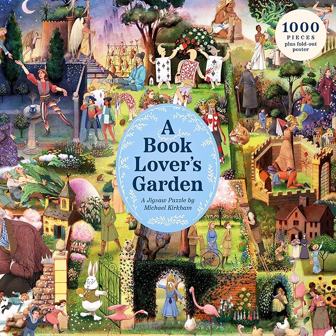 A book Lover's Garden 1000 Piece Jigsaw Puzzle