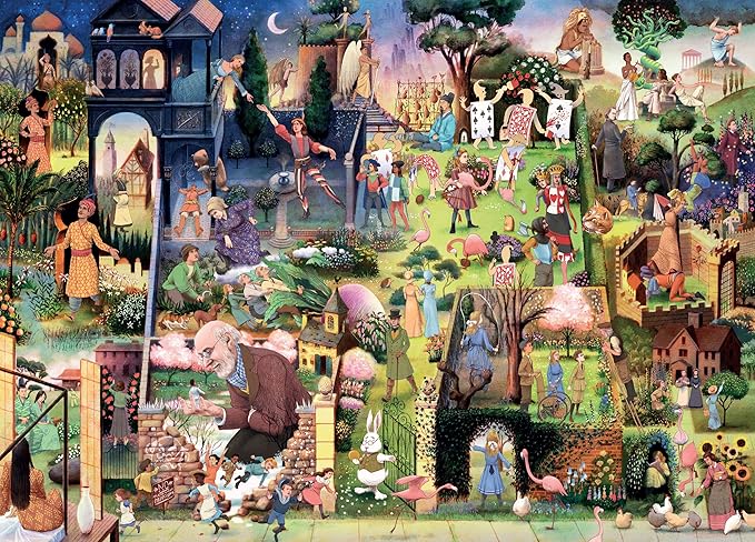A book Lover's Garden 1000 Piece Jigsaw Puzzle