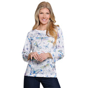 Ali Miles Dragonfly  Sweater Knit Tunic Top (A26413TM)