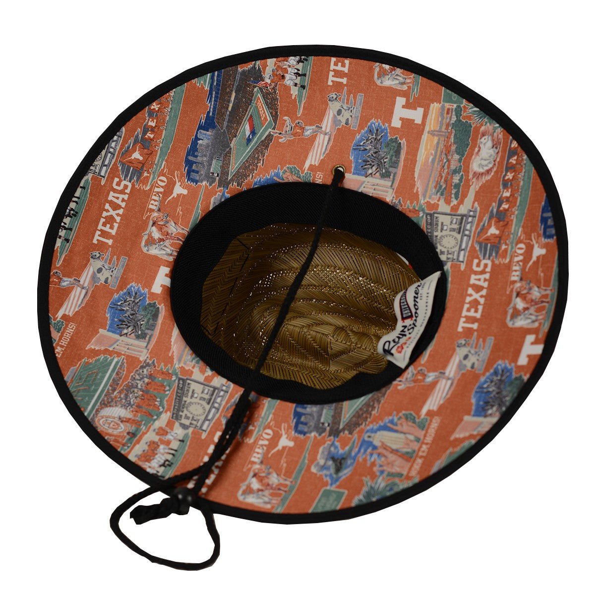 Texas Longhorn Reyn Spooner Scenic Straw Hat