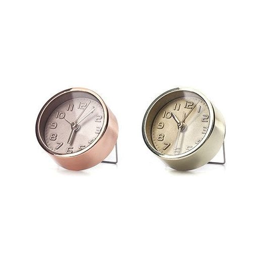 Kikkerland Gold and Copper Alarm Clock (Color Selected at Random)