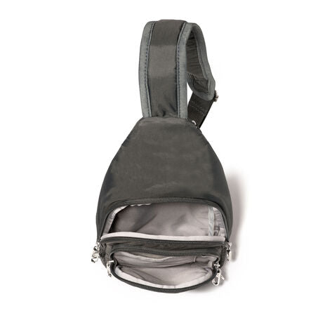 BAGGALLINI Securtex Anti-Theft Zipper Sling (RADS923B0021)(Charcoal)