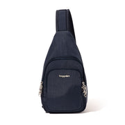 BAGGALLINI Securtex Anti-Theft Multi Zipper Sling (RADS923B05476)(French Blue)