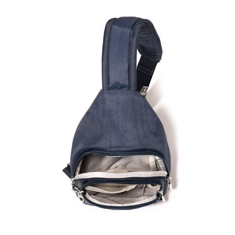 BAGGALLINI Securtex Anti-Theft Multi Zipper Sling (RADS923B05476)(French Blue)