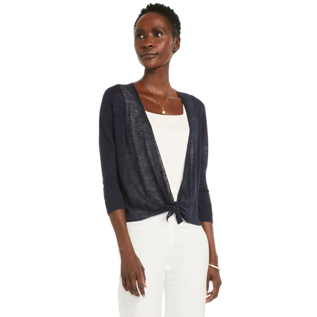 Nic & Zoe Lightweight 4-Way Cardigan (Black ) (ALL1107)