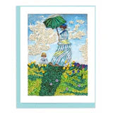 Quilling Card Artist Series Woman With Parasol  (AS0023)