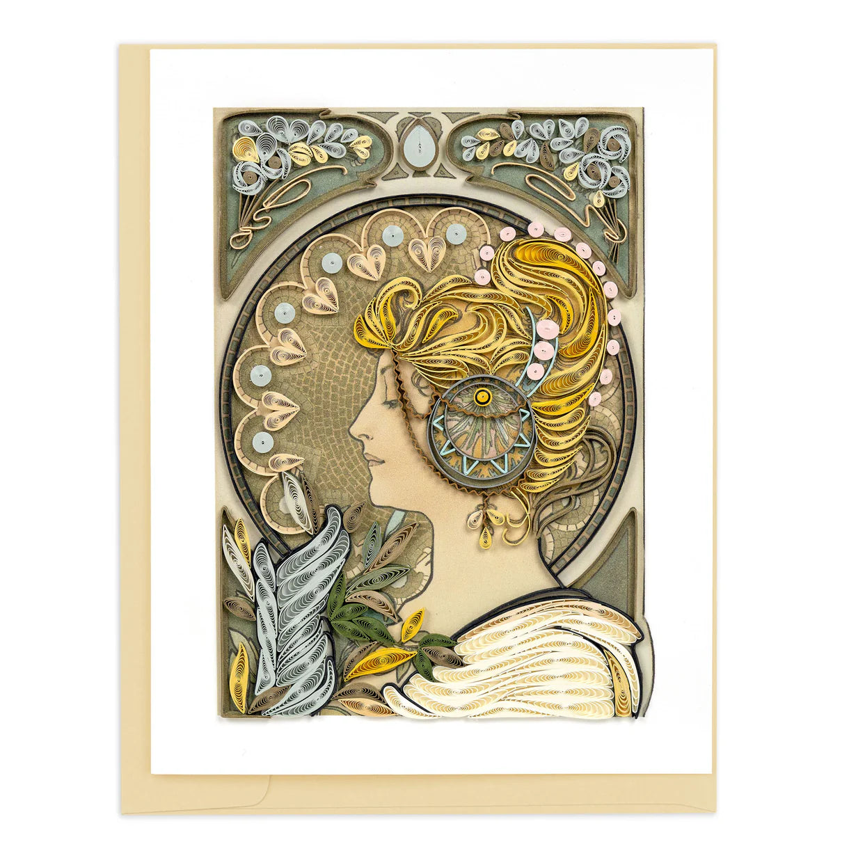 Quilling Card La Plume Feather Mucha Artist Series (AS0026)