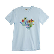 Shape of Texas Floral Tee Designed by Amber Teal