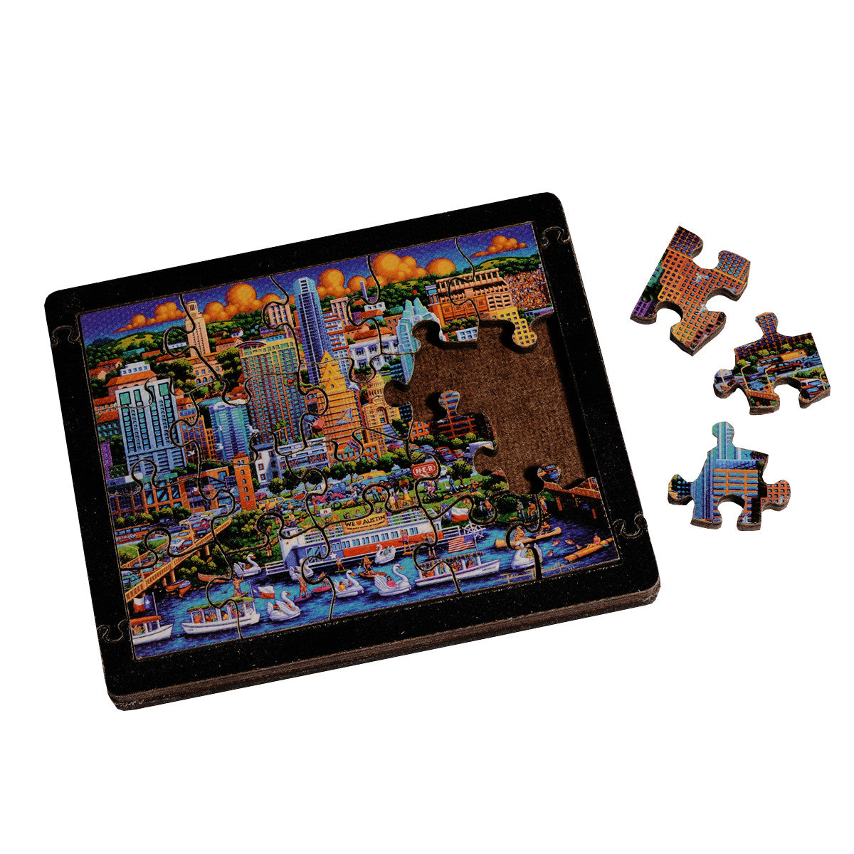 Austin Wooden 20 Piece Pocket Puzzle (AUSTINMINIPUZZLE)
