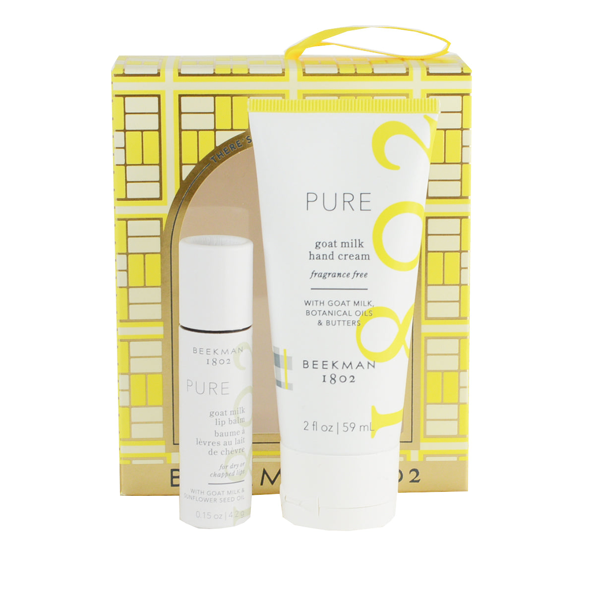 Beekman 1802 Pure Goat Hand Cream And Lip Balm Set