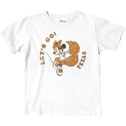 Texas Longhorn Youth Minnie Mouse Cheer Tee (DIS8101WHITE-MINNIE)