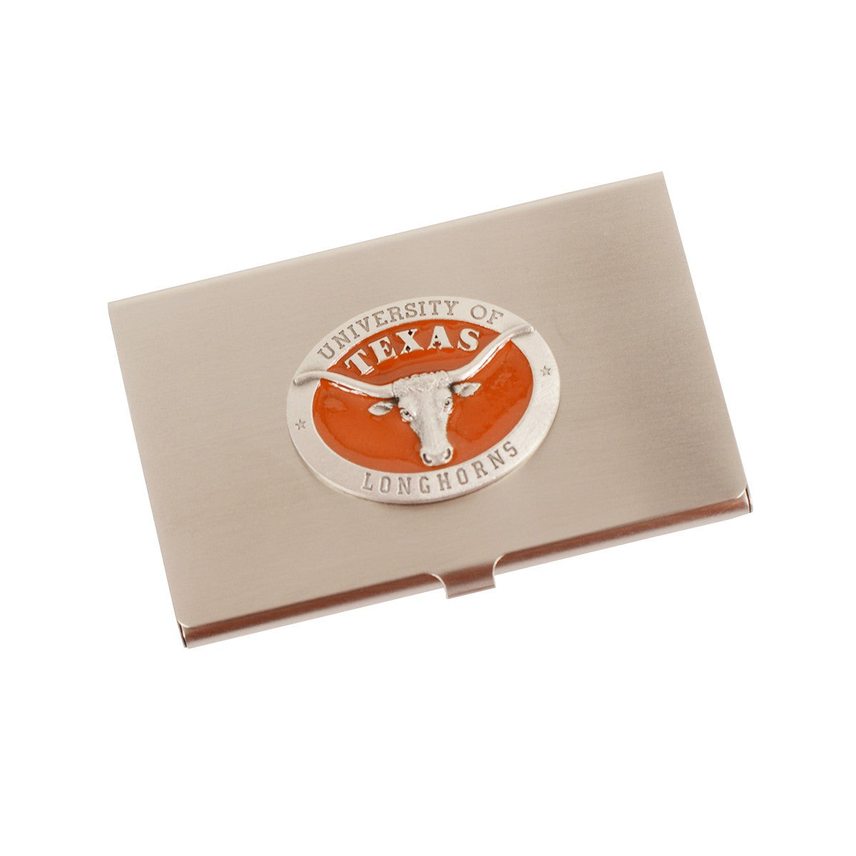 Texas Longhorn Business Card Case (BCA10122EO) SLV/BOENAMEL