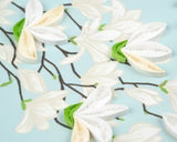 Quilling Card White Magnolia Branch(BL1483)