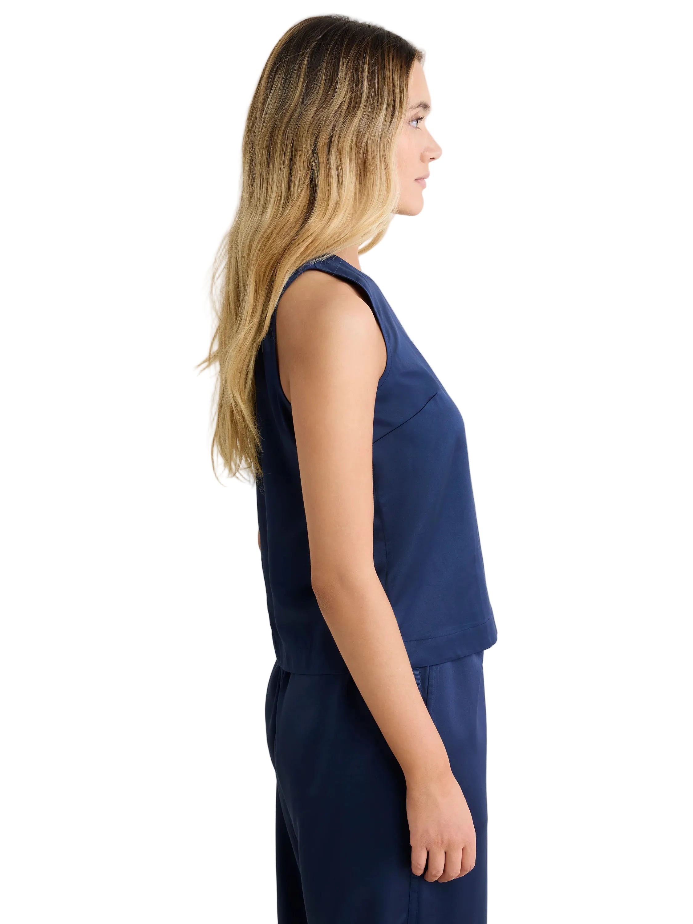 NZ by NIC+ZOE Satin Stevie Tank (BNZM263618)(Ink)