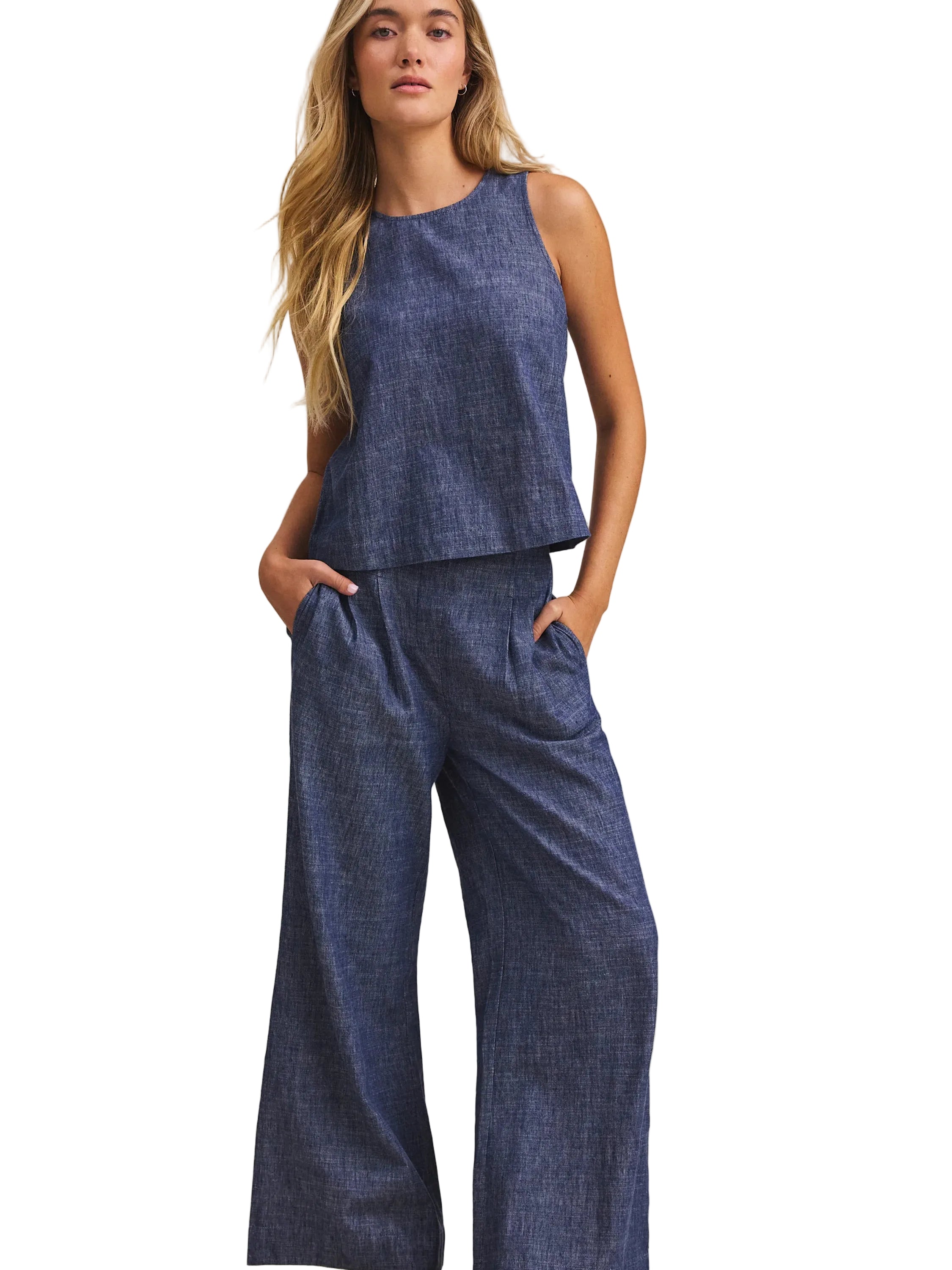 NIC+ZOE Ellis Trouser (BNZM263806)(Indigo Mix)