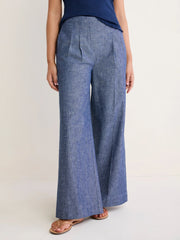 NIC+ZOE Ellis Trouser (BNZM263806)(Indigo Mix)