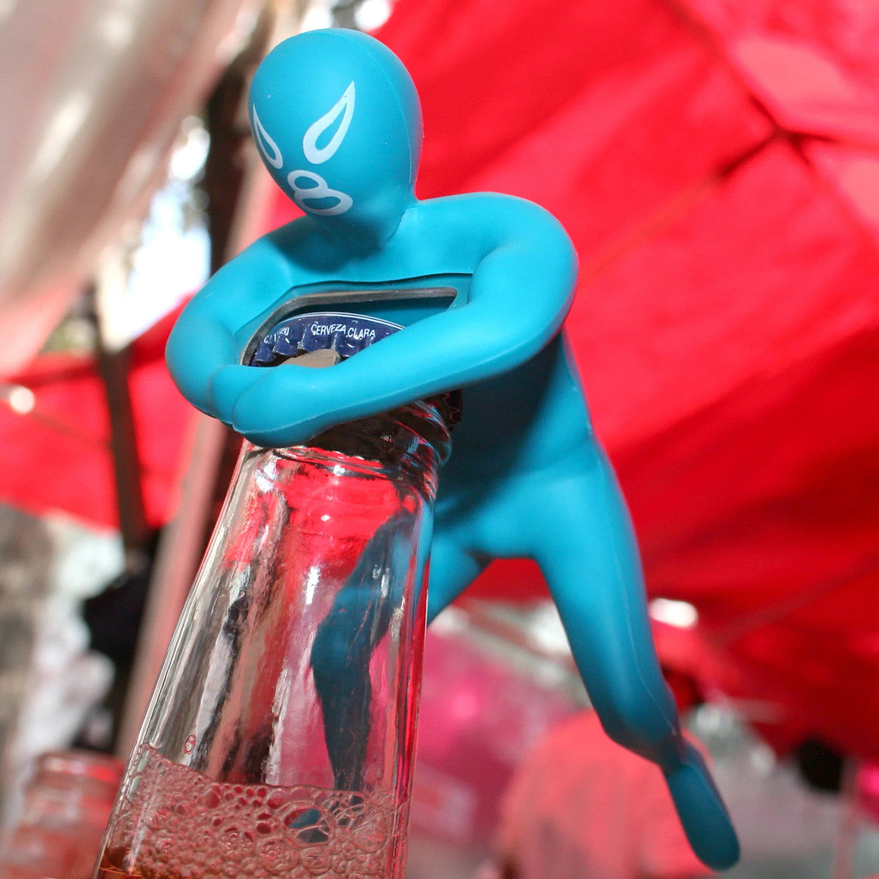 Kikkerland Luchador Bottle Opener (Color Selected at Random)