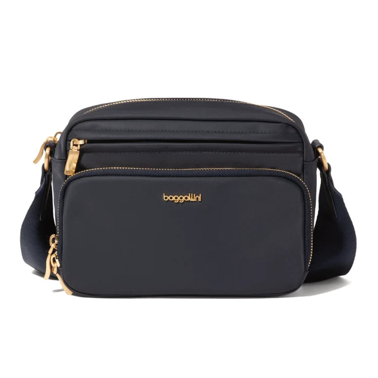 Baggallini Mott Crossbody (French Navy With Gold Hardware)(MTC213)
