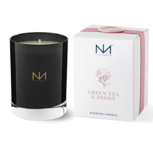 Niven Morgan Green Tea & Peony Candle 11 oz (C-GTP)