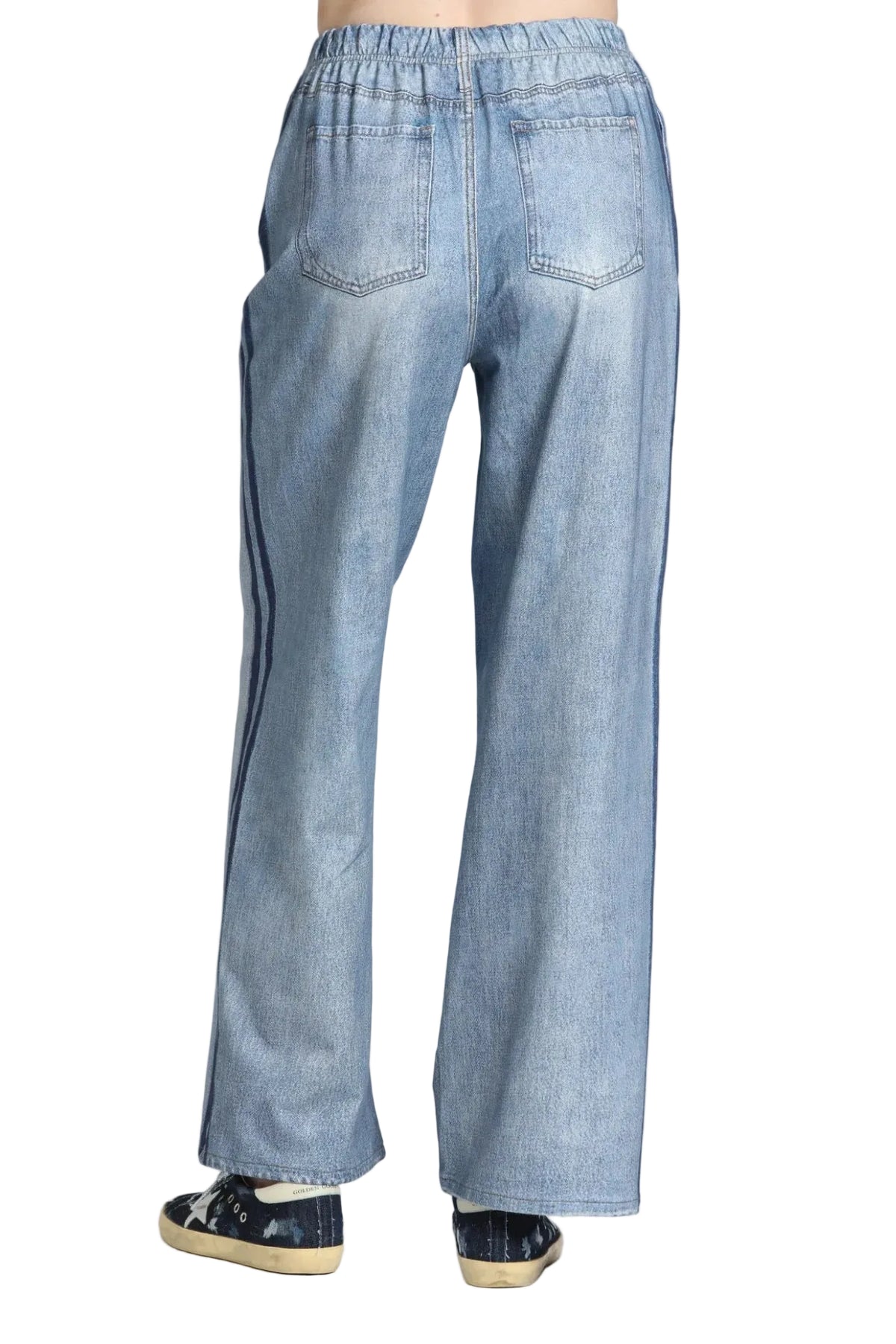 APNY French Terry Pull-on Track Pant (C186) (Frosted Indigo)