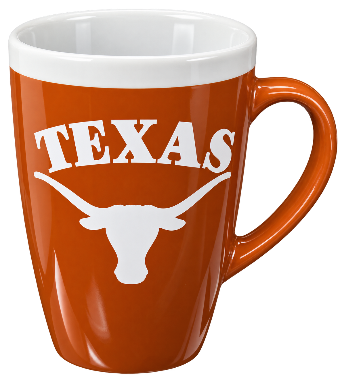 Texas Longhorn 17 oz Sophia Mug  (4671)(Burnt Orange White )