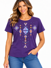 Sabaku Concho Short Sleeve Boutique Tee (449GRPssbt) (Grape)