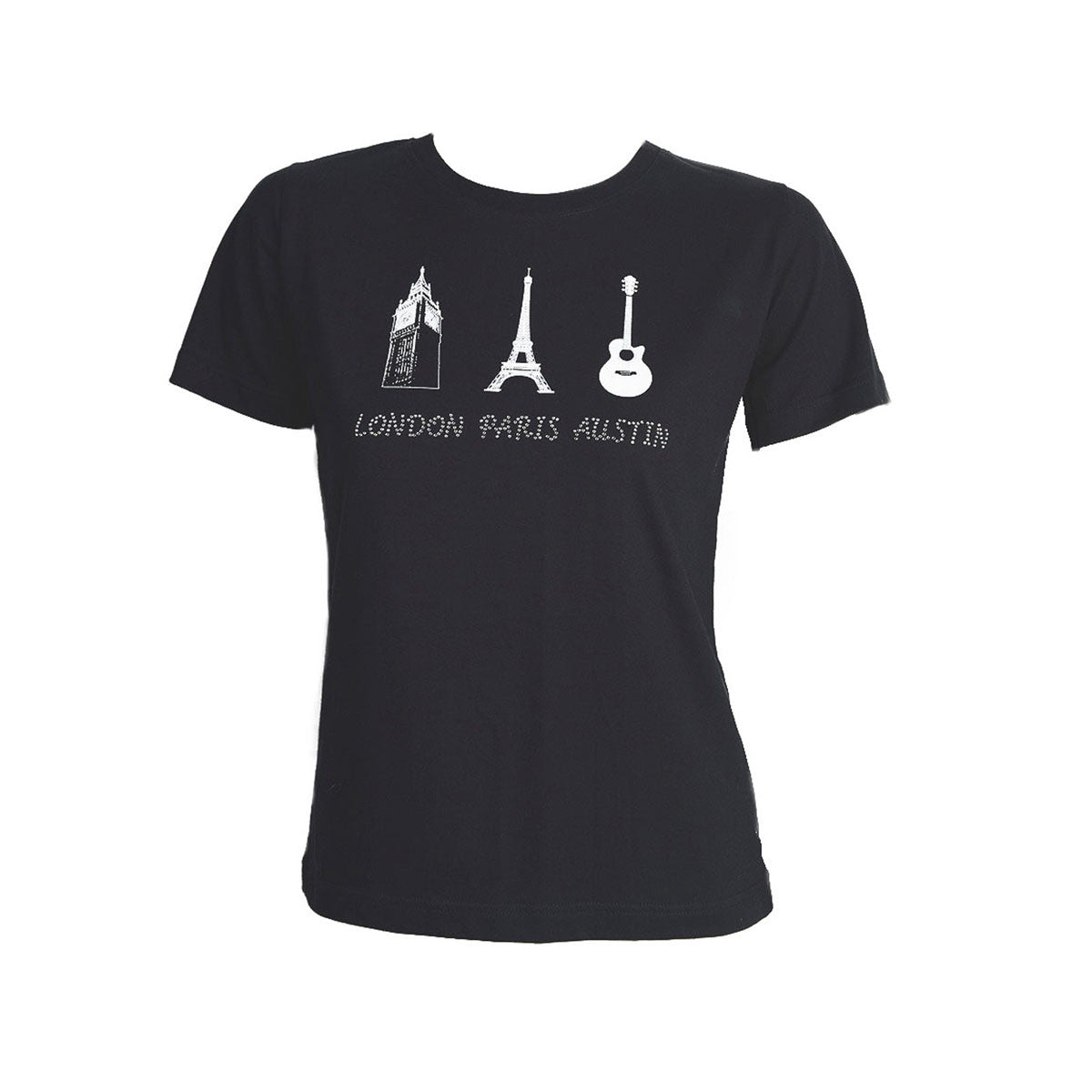London, Paris, Austin Rhinestone Tee (C6564)