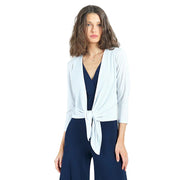 Clara Sun Woo Optional Tie Cardigan (White)(CA21)Size 1X