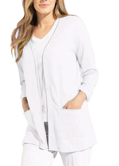 Escape Cotton Roll Front Pocket Cardigan (3 Colors) (10070)