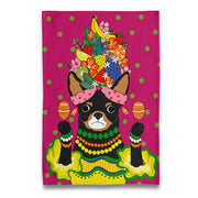 Naked Decor Chihuahua Carmen Miranda Fruit Hat Tea Towel