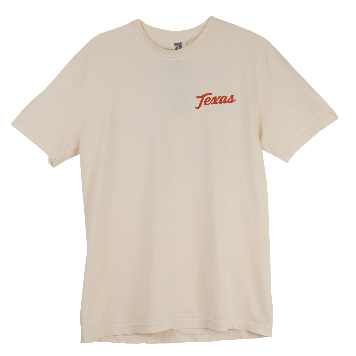 Texas Longhorn Retro Brand Unisex Vintage Bevo Tee (Ivory)(CC1717)