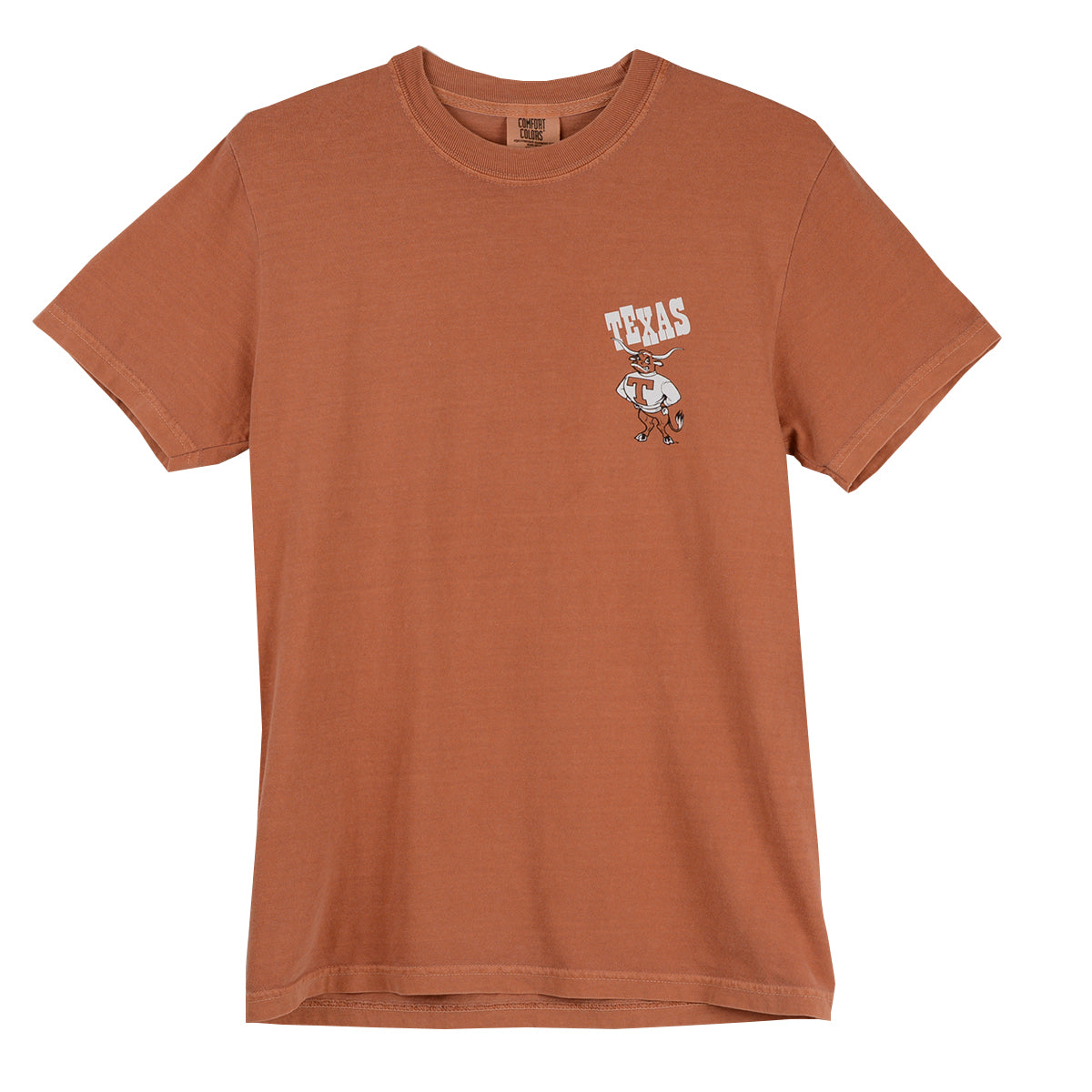 Texas Longhorn Retro Brand Unisex Vintage Bevo "T" Tee (Yam )(CC1717)